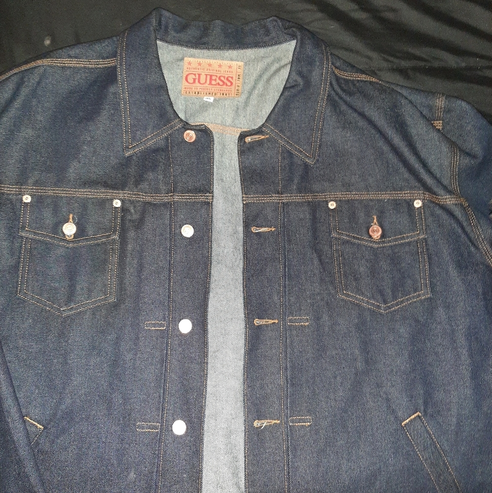 guess denim jacket 3 x